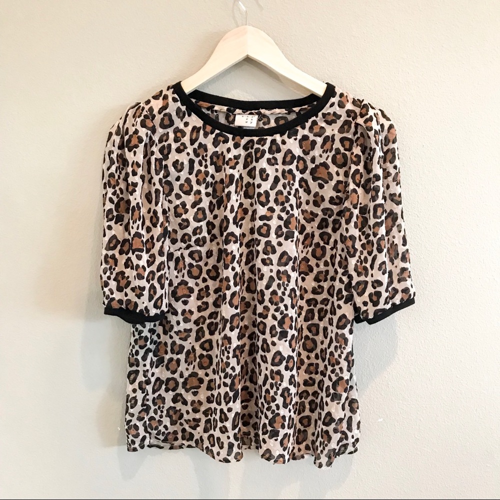 Target Sheer Leopard Top